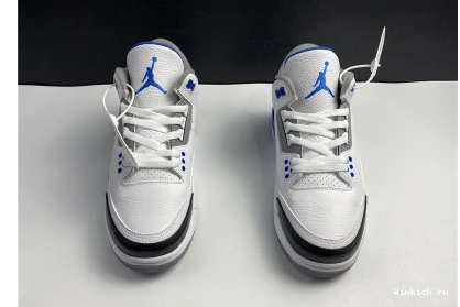 SHOES BLUE RETRO 3 AIR WHITE JORDAN 1108